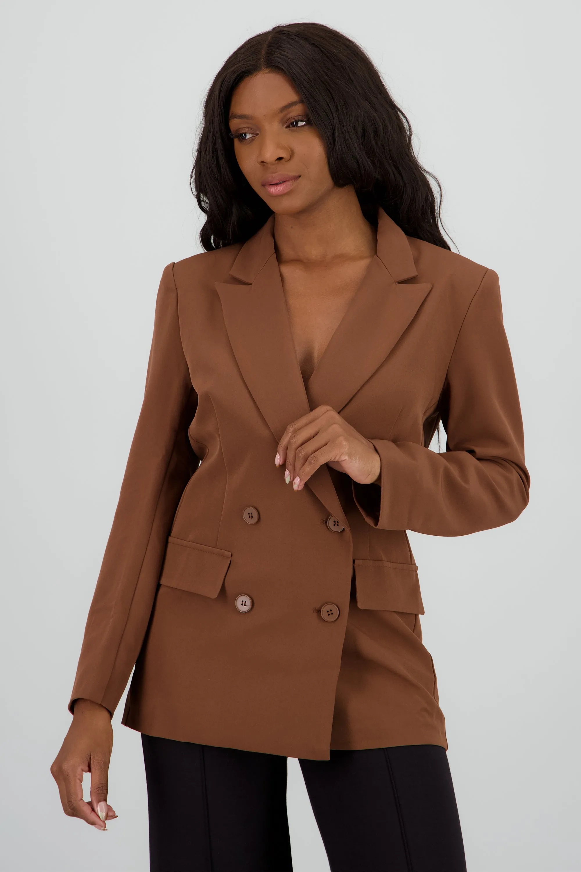 Saco oversized liso con estructura y botones sold by Shasa product image thumbnail 2