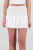 Falda mini globo con detalle de smock en pretina sold by Shasa