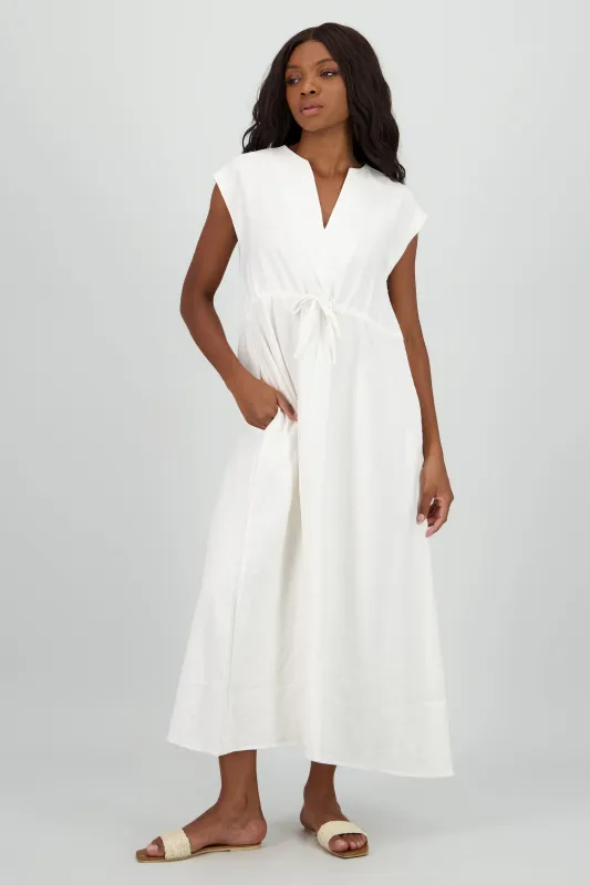 Vestido midi cintura elastica sold by Shasa