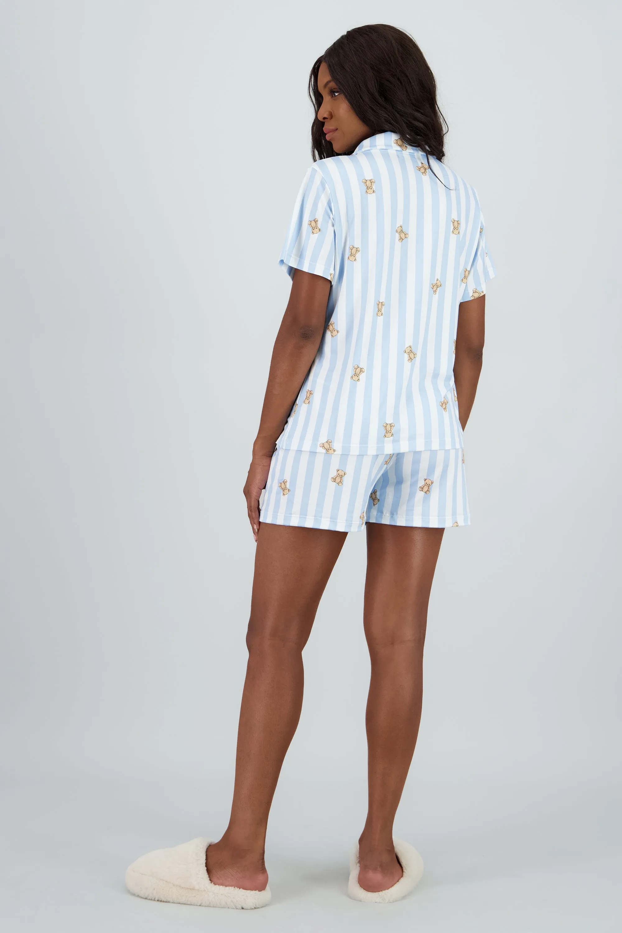 Pijama camisera suave rayas figura sold by Shasa product image thumbnail 4