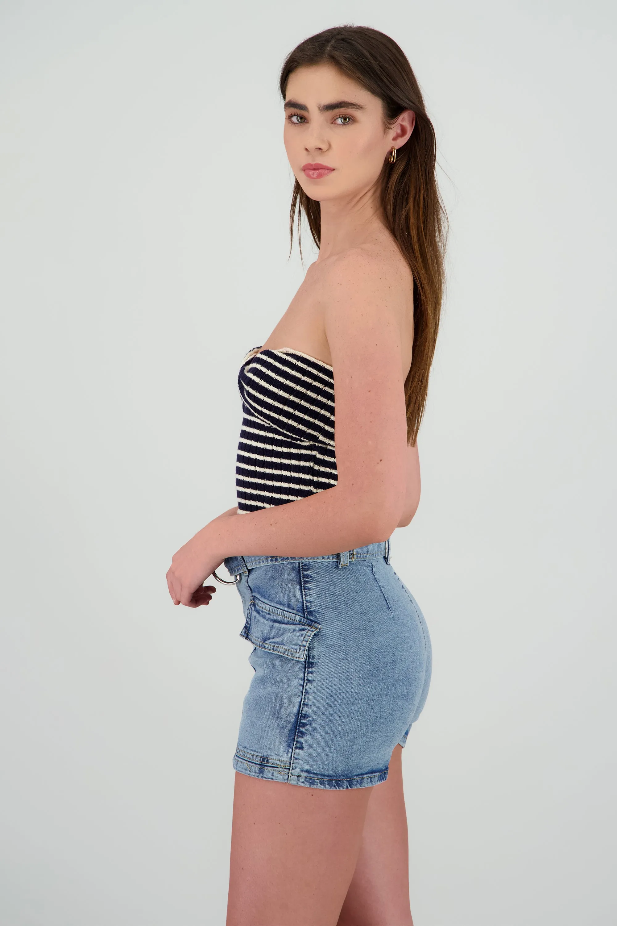 Top strapless detalle escote sold by Shasa product image thumbnail 3