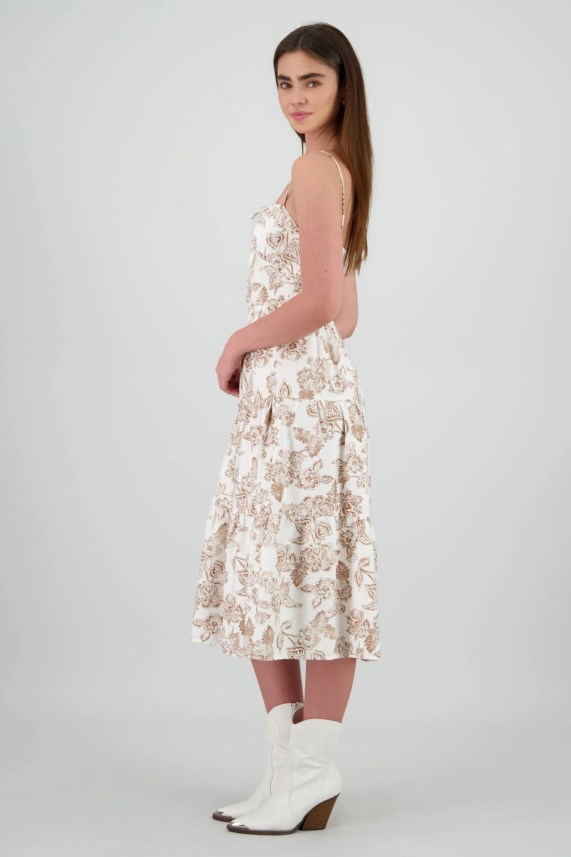 Vestido midi tirantes estampado flores sold by Shasa product image thumbnail 3