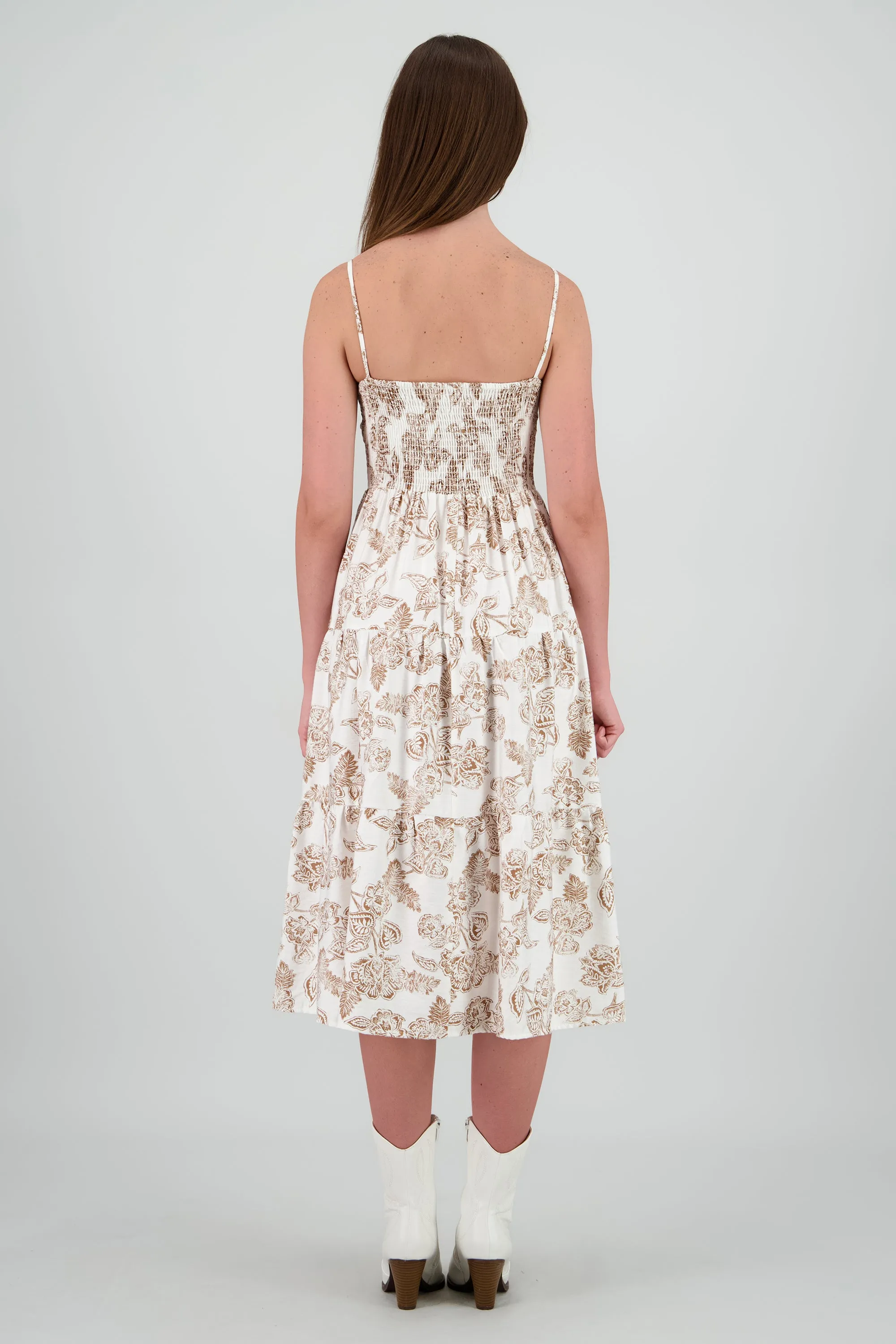 Vestido midi tirantes estampado flores sold by Shasa product image thumbnail 4