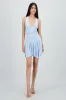 Vestido mini halter drapeado sold by Shasa