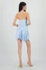 Vestido mini halter drapeado sold by Shasa