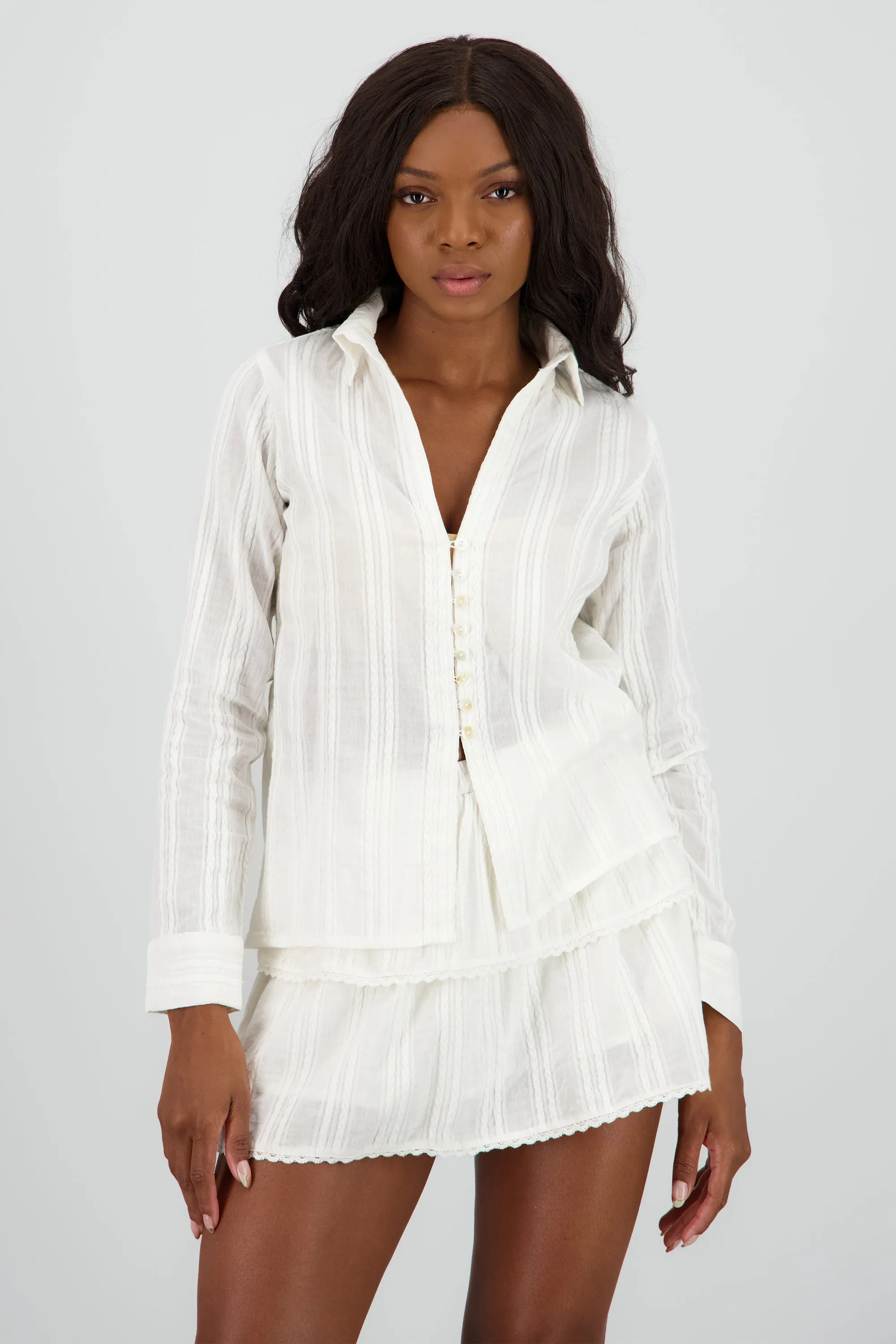 Blusa manga larga textura sold by Shasa