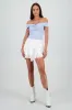 Mini falda olanes chiffon con cinto sold by Shasa