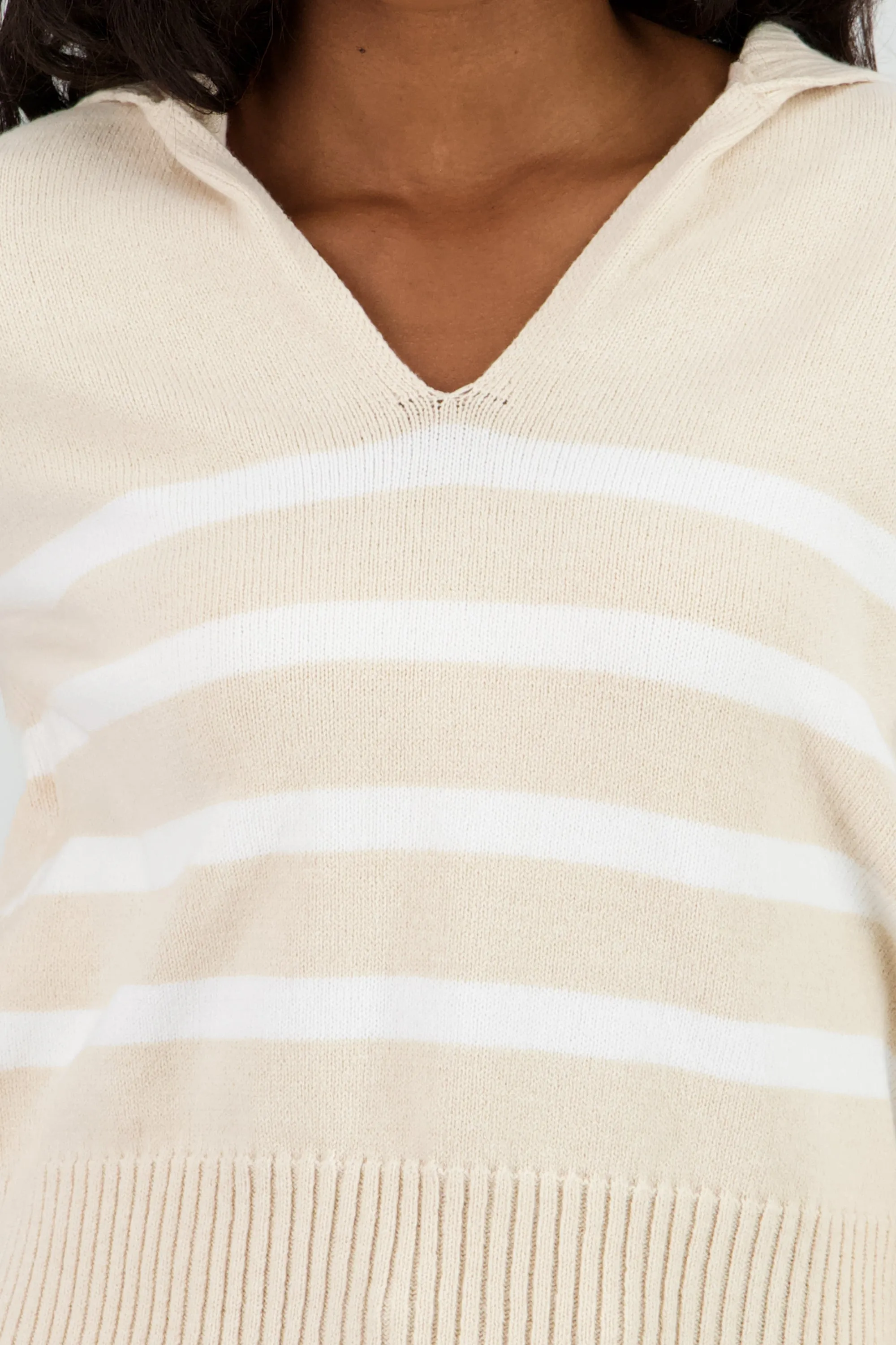 Suéter cuello polo rayas sold by Shasa product image thumbnail 5