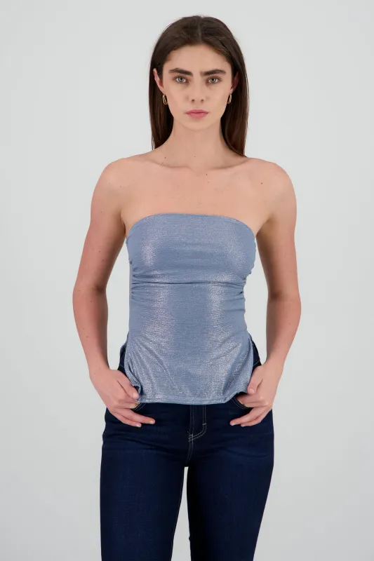 Top tubo brillos sold by Shasa