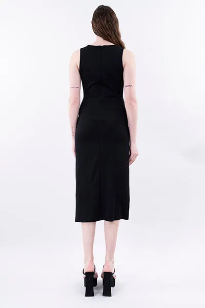 Vestido midi liso abertura sold by Shasa product image thumbnail 4