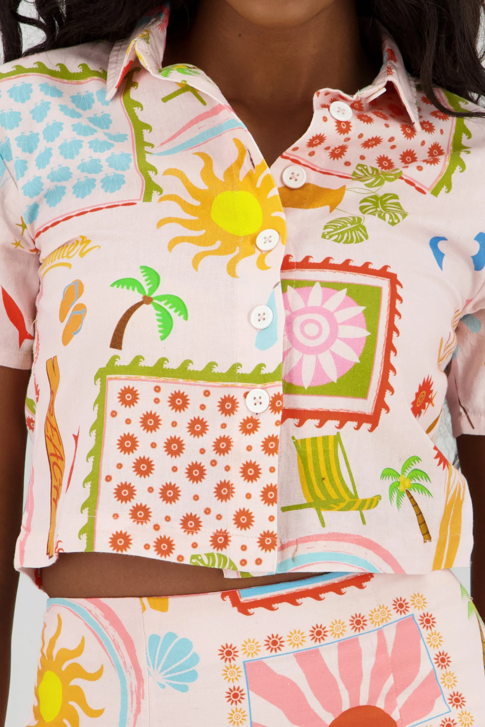Camisa lino estampado sold by Shasa product image thumbnail 5