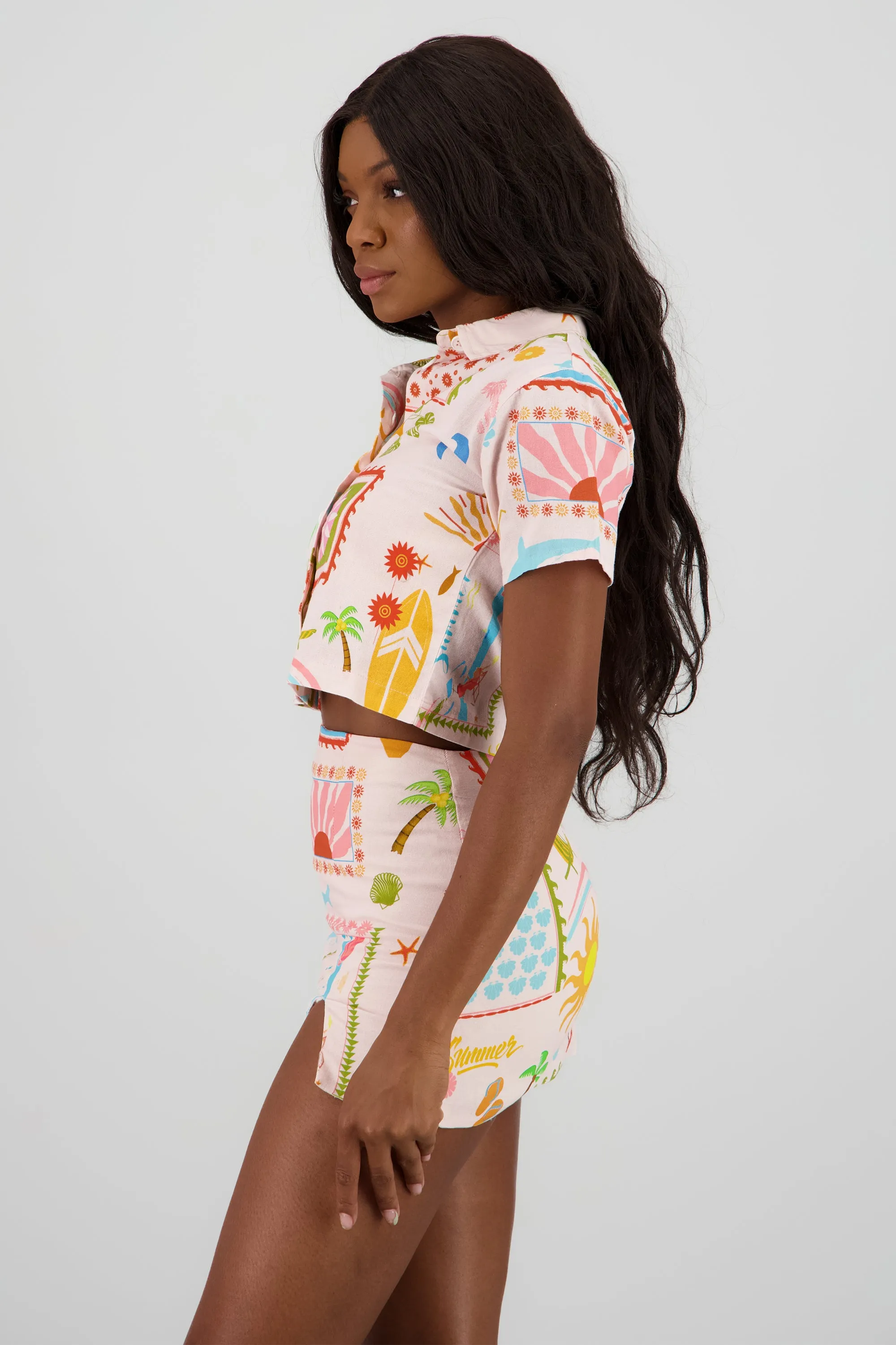 Camisa lino estampado sold by Shasa product image thumbnail 3