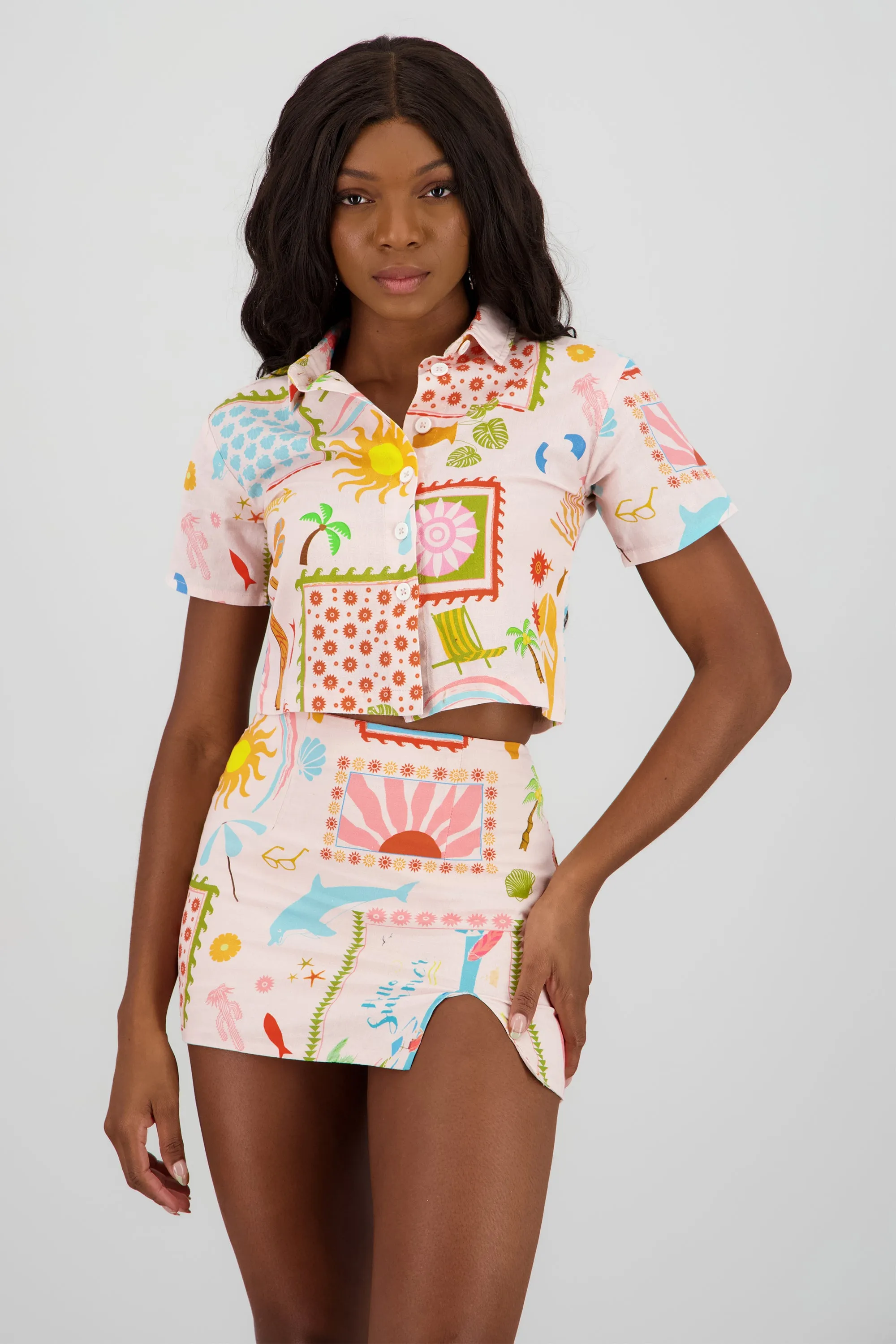 Camisa lino estampado sold by Shasa product image thumbnail 2