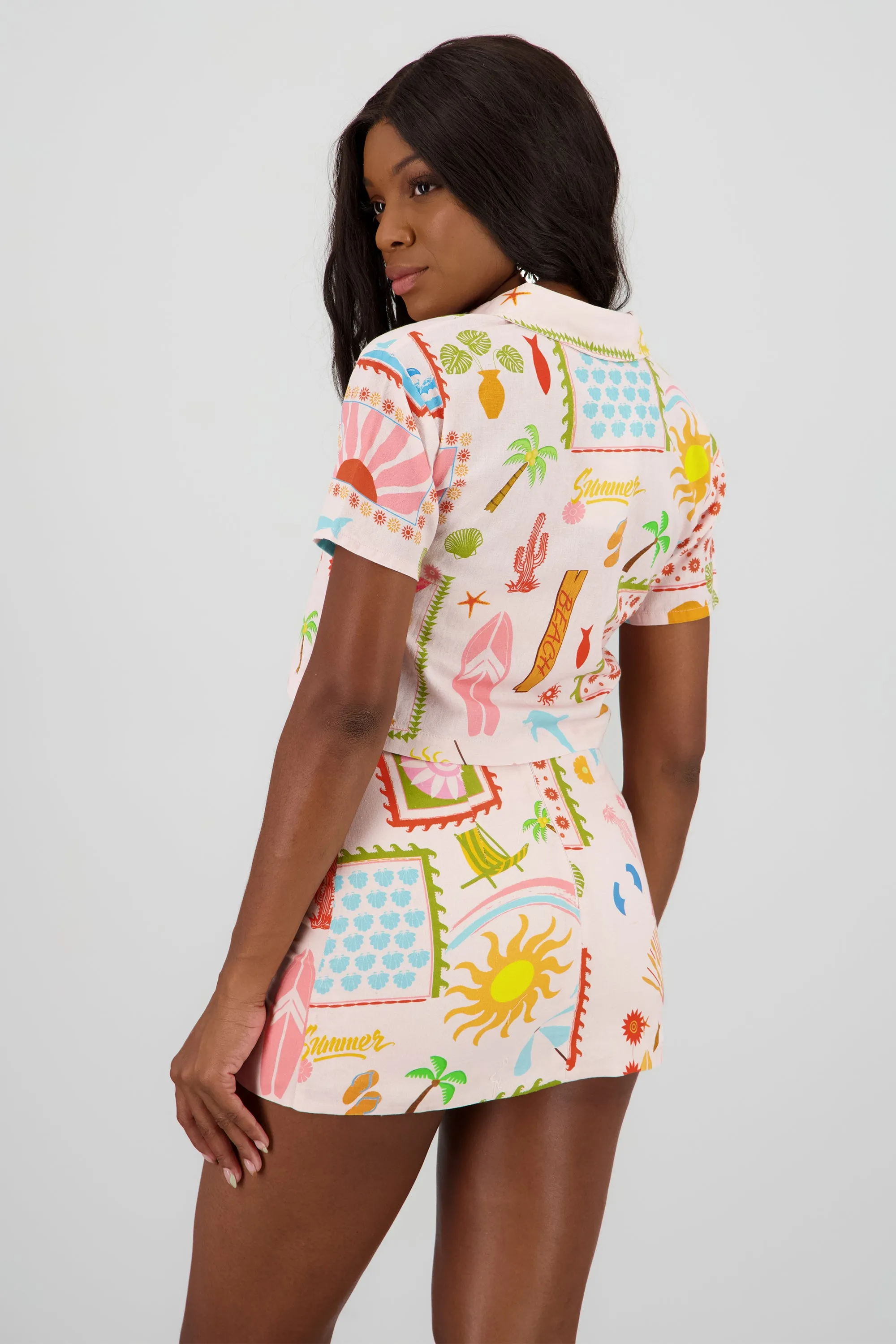 Camisa lino estampado sold by Shasa product image thumbnail 4