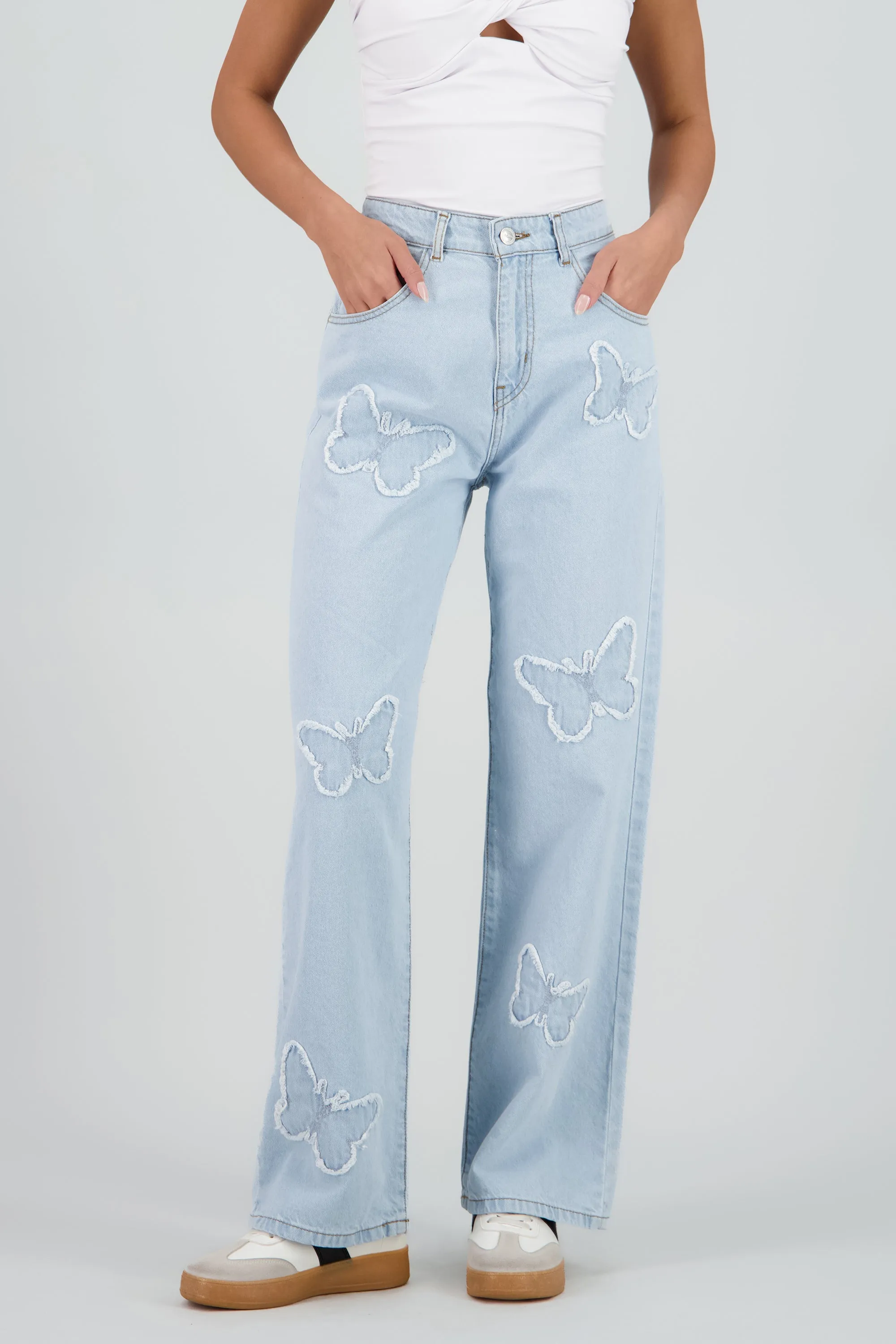 Jeans straight mariposas sold by Shasa product image thumbnail 2