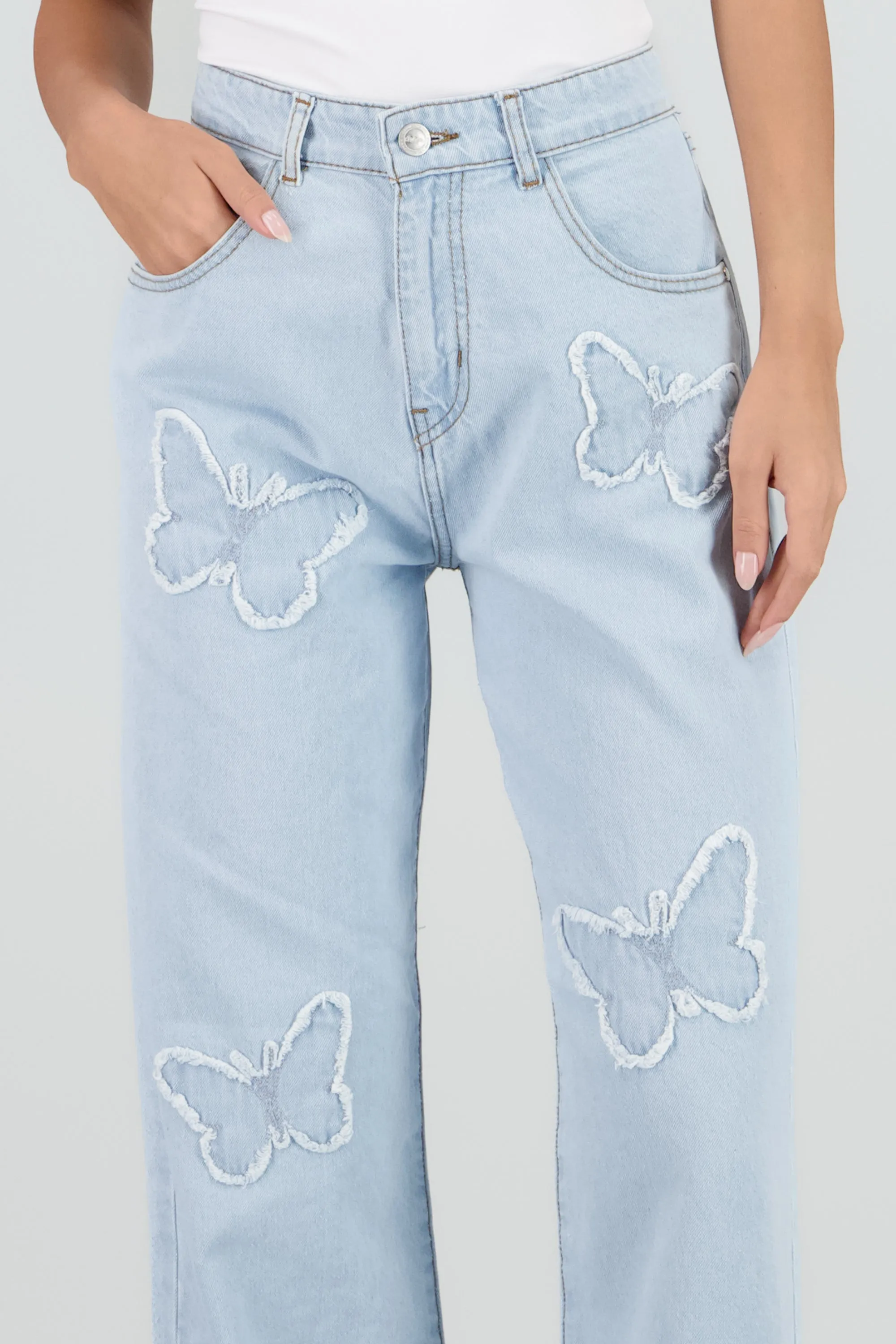 Jeans straight mariposas sold by Shasa product image thumbnail 5
