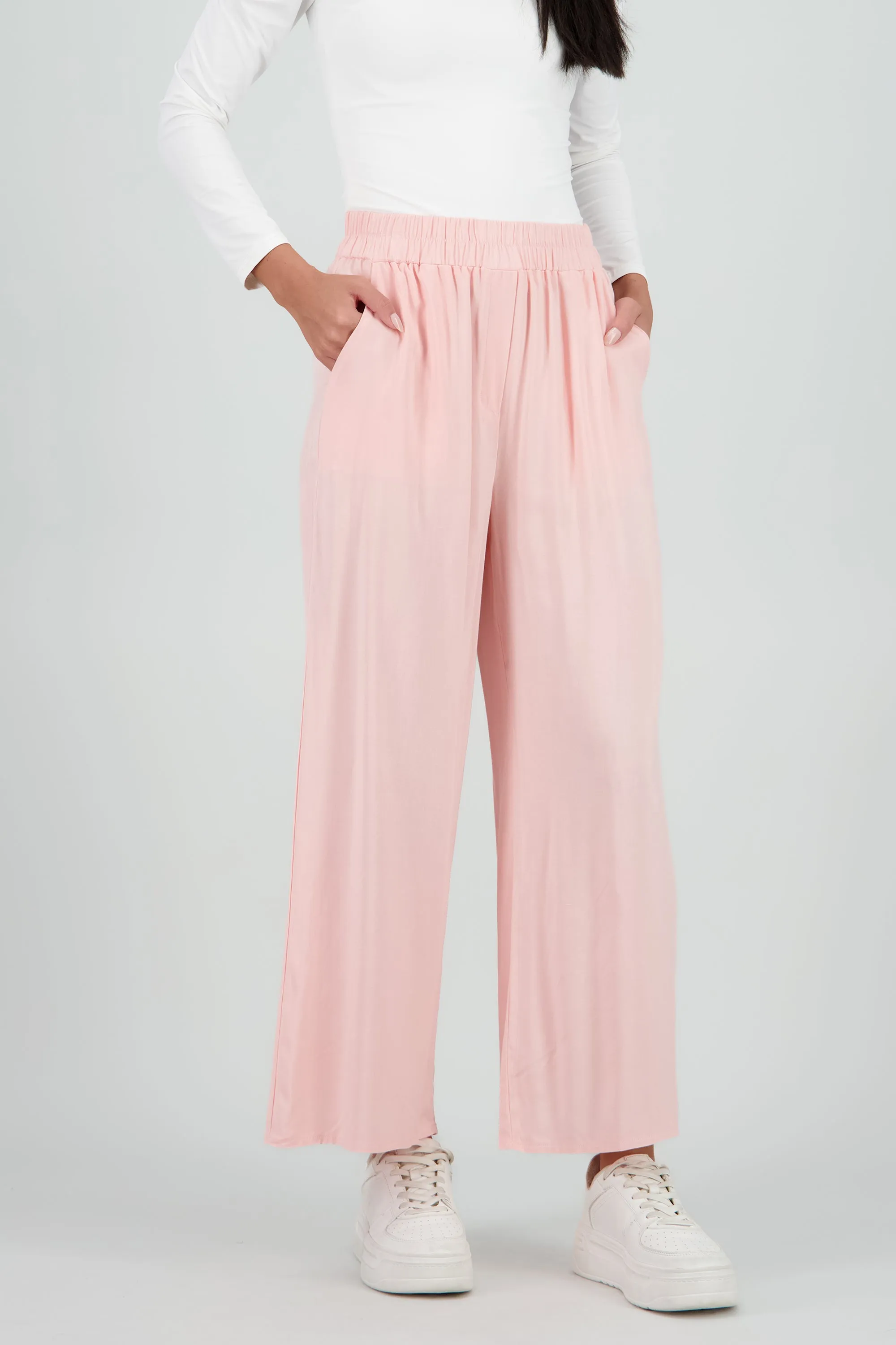 Pantalón Wide Leg Cintura Alta Fruncida sold by Shasa product image thumbnail 2