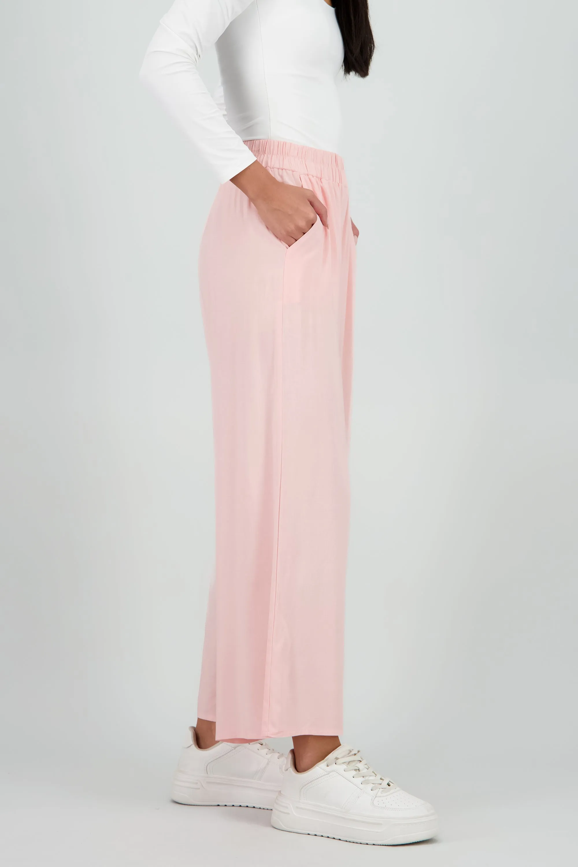 Pantalón Wide Leg Cintura Alta Fruncida sold by Shasa product image thumbnail 3