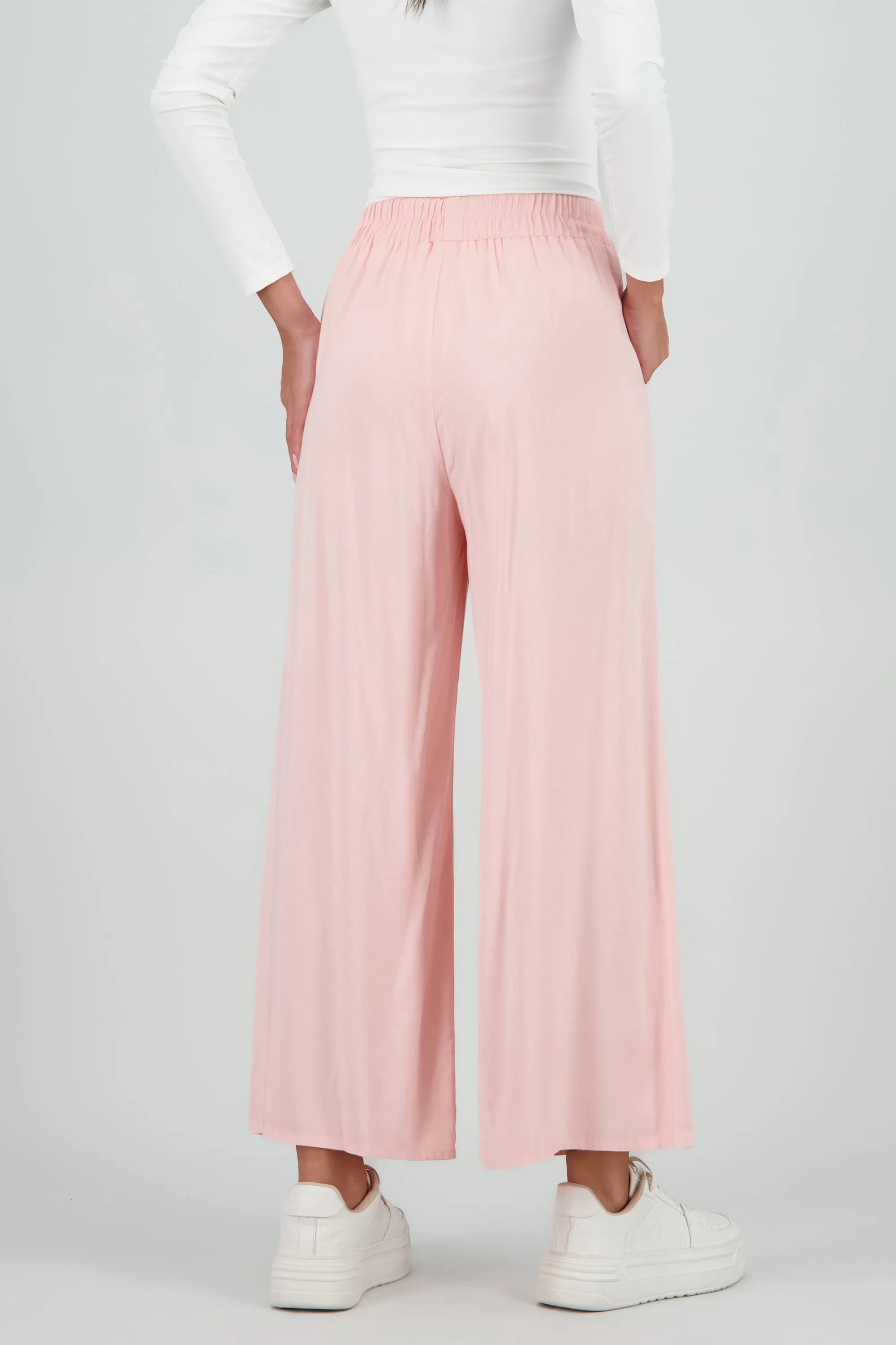 Pantalón Wide Leg Cintura Alta Fruncida sold by Shasa product image thumbnail 4