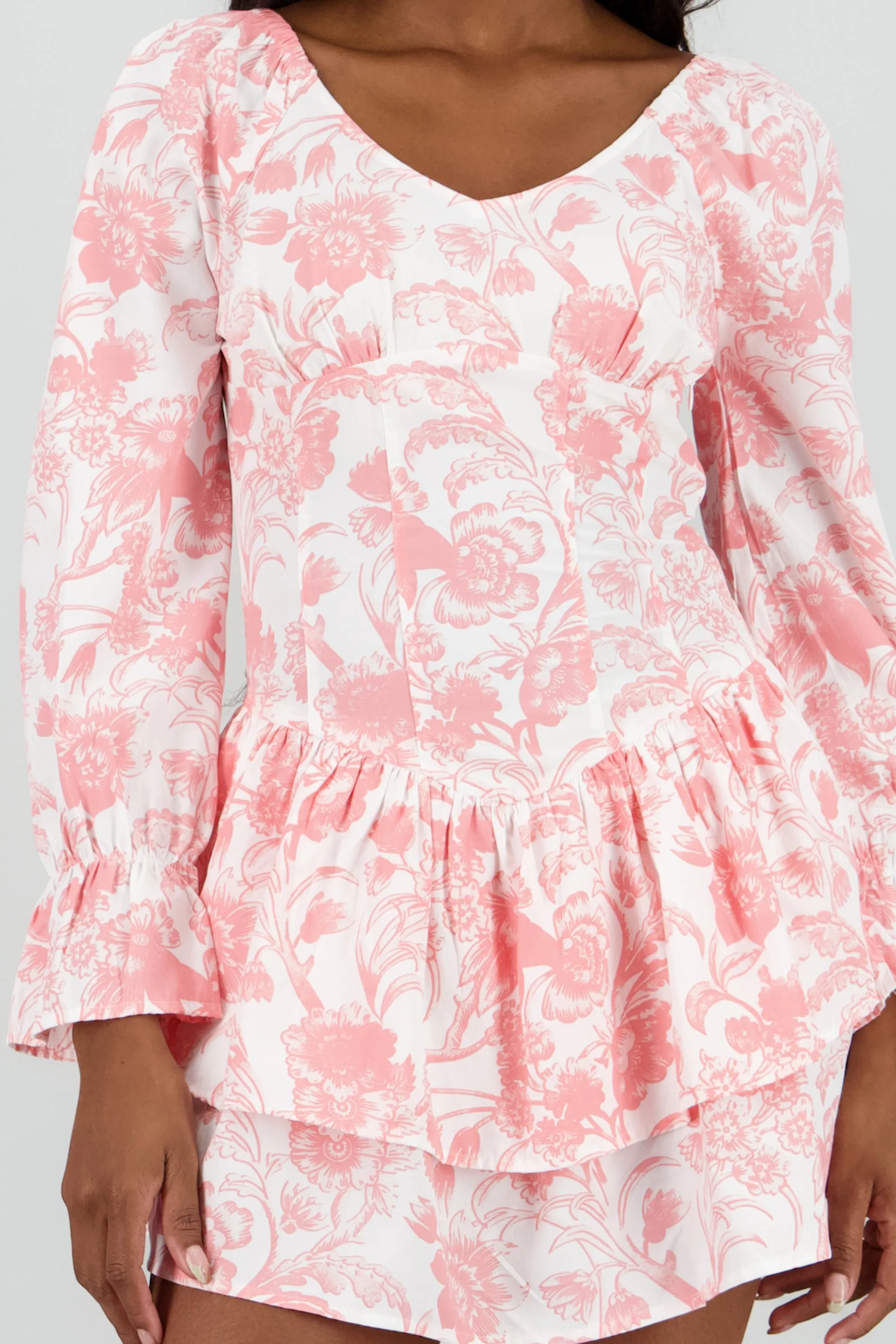 Vestido manga larga olanes estampado sold by Shasa product image thumbnail 5