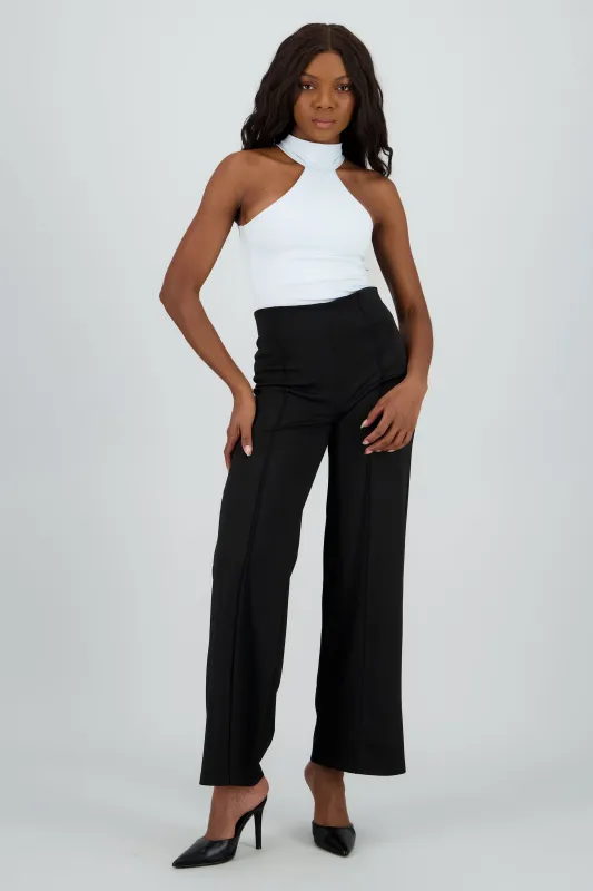 Pantalon wide leg detalle costura sold by Shasa