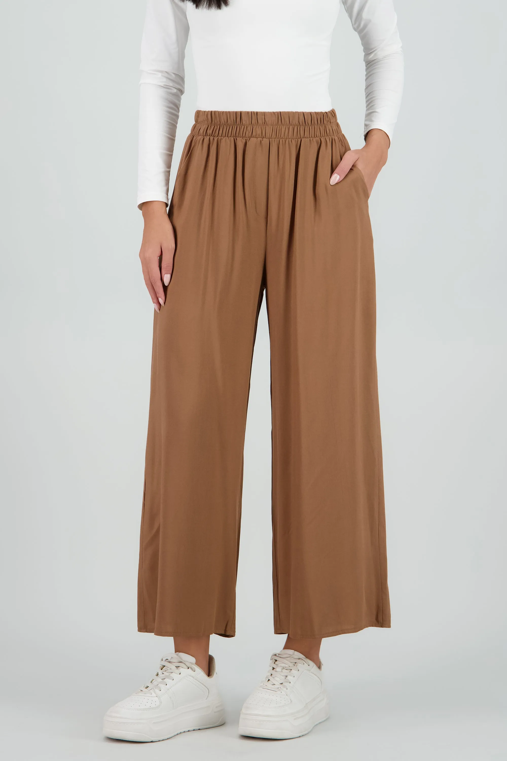 Pantalón Wide Leg Cintura Alta Fruncida sold by Shasa product image thumbnail 2