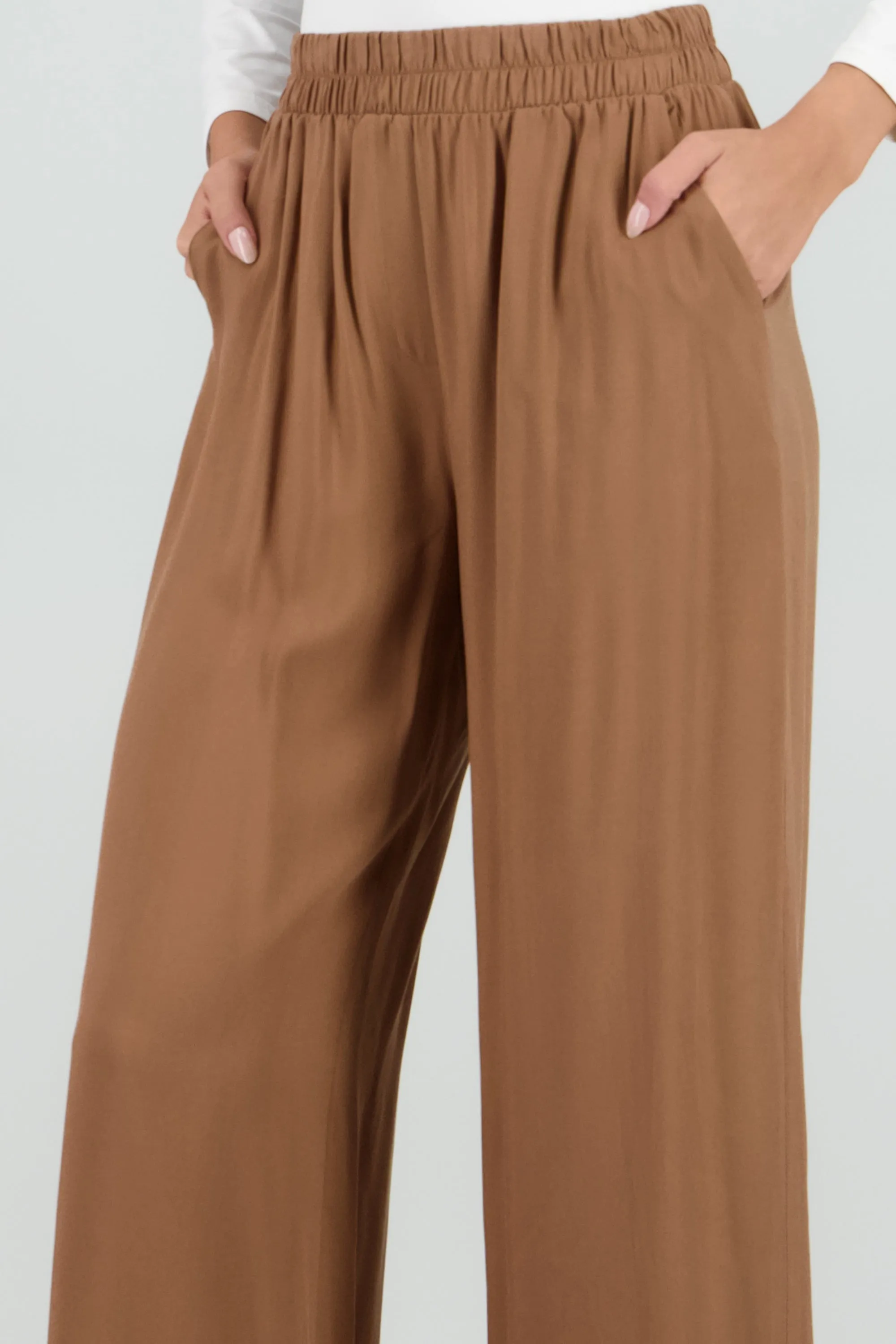 Pantalón Wide Leg Cintura Alta Fruncida sold by Shasa product image thumbnail 5