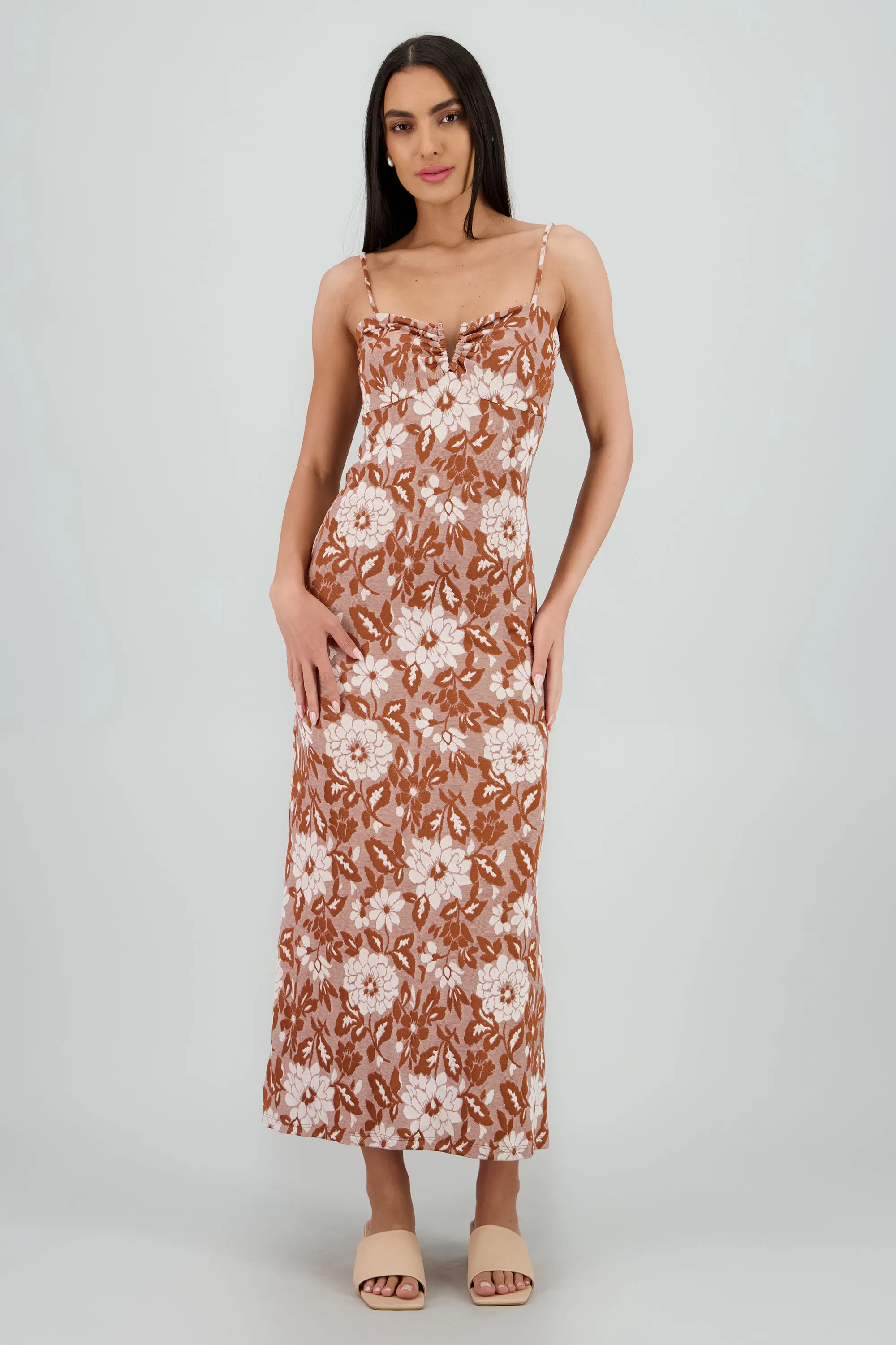Vestido maxi flores det en escote sold by Shasa product image thumbnail 2