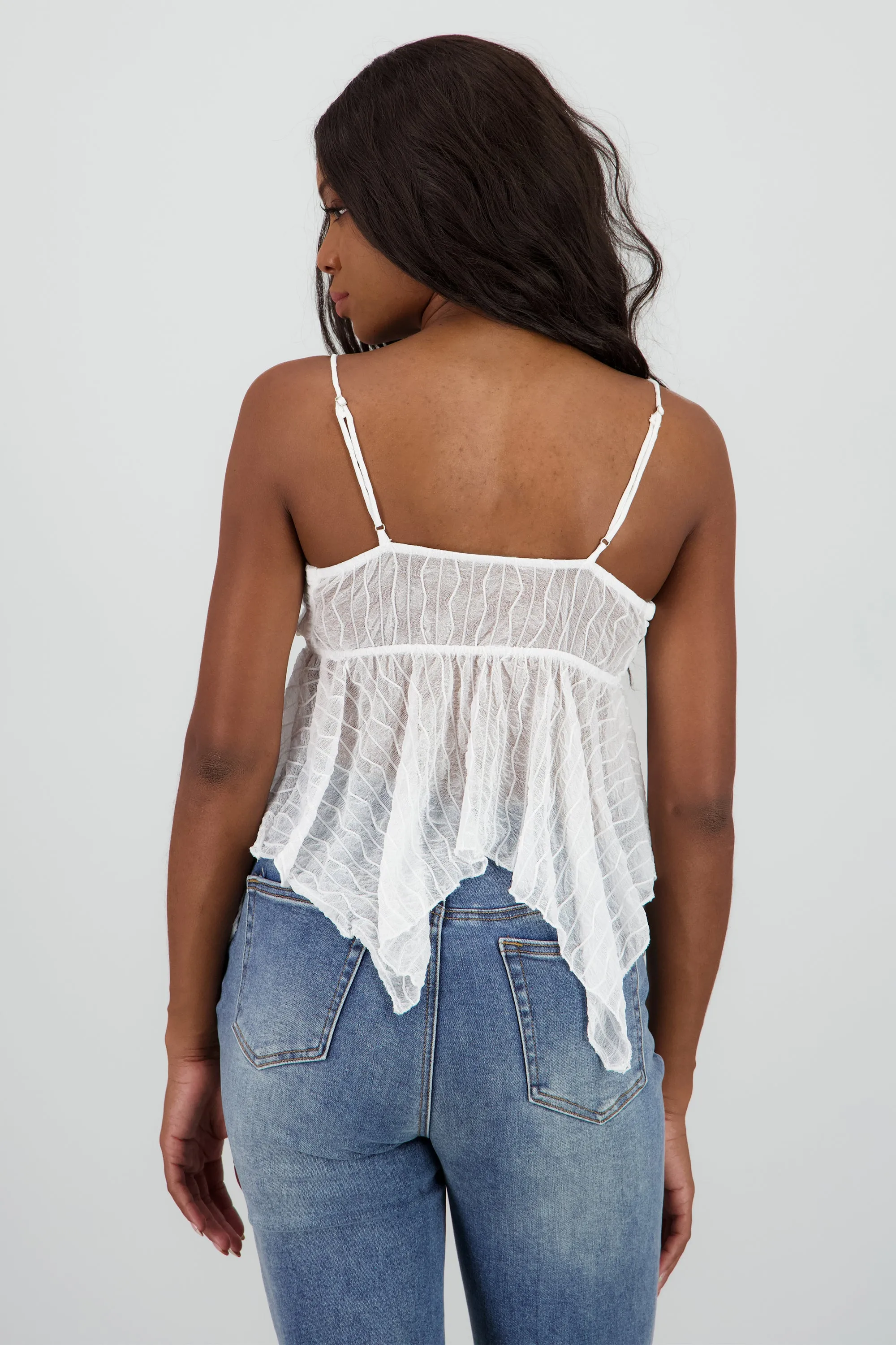 Top tirantes encaje asimetrico sold by Shasa product image thumbnail 4