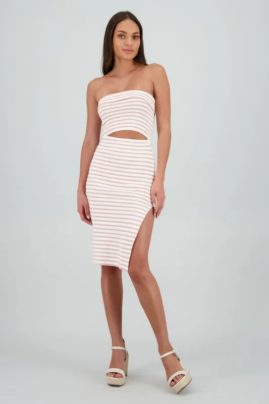 Vestido tejido mini detalle abertura sold by Shasa