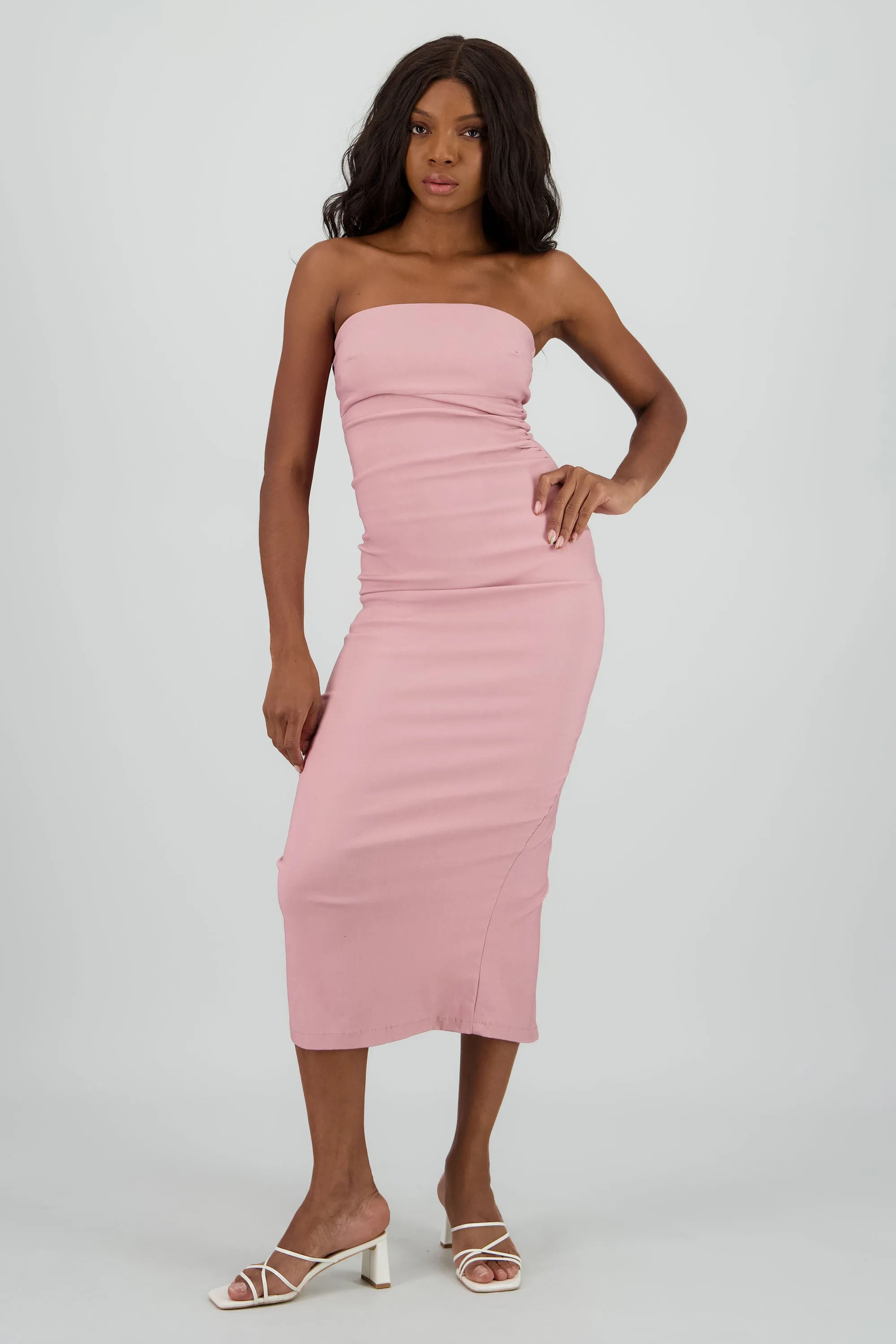 Vestido maxi strapless drapeado hypsters sold by Shasa product image thumbnail 2