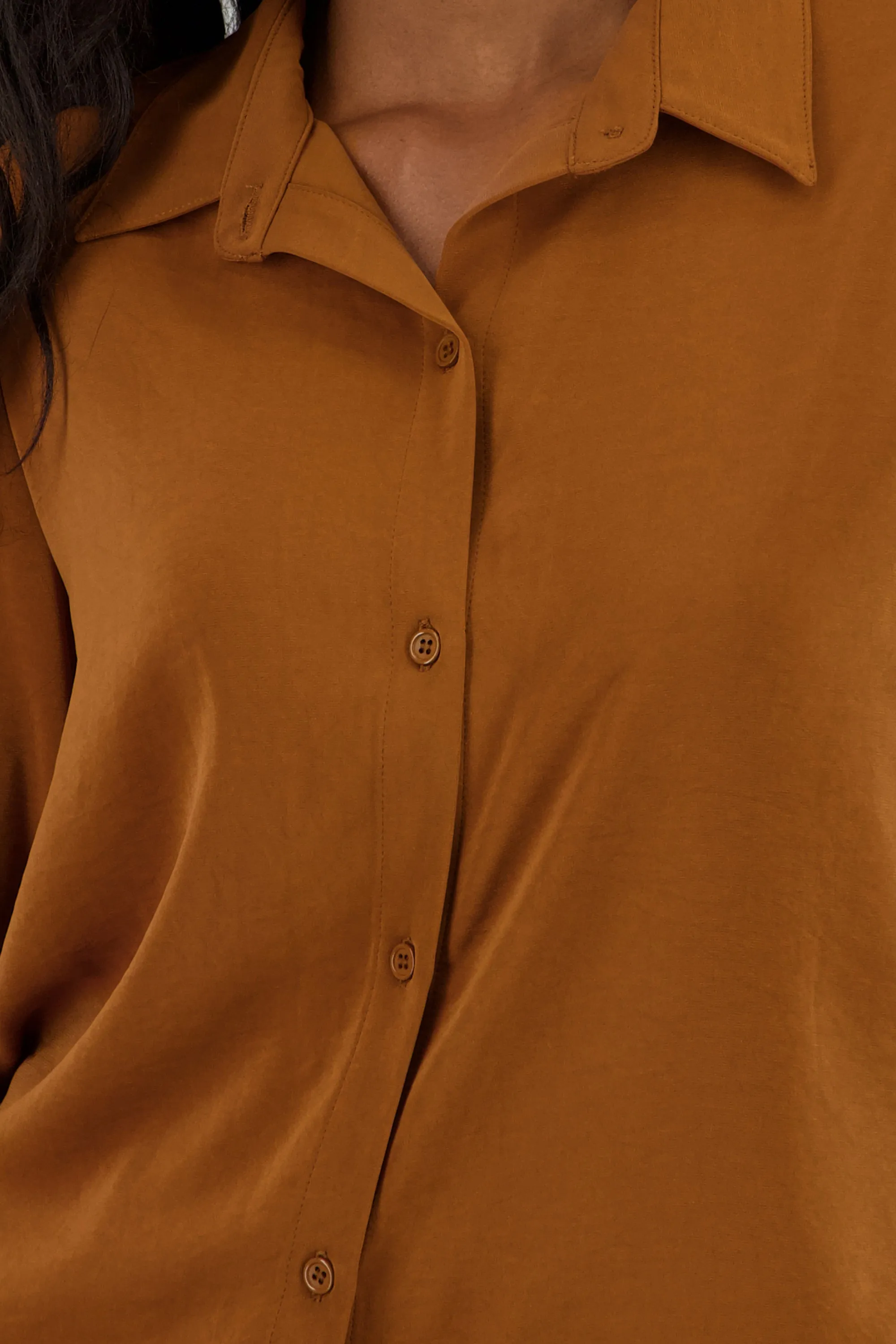 Camisa lisa manga larga botones sold by Shasa product image thumbnail 5