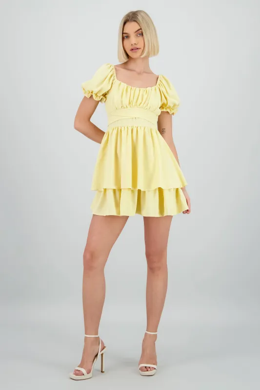 Vestido Mini Capas Moño sold by Shasa