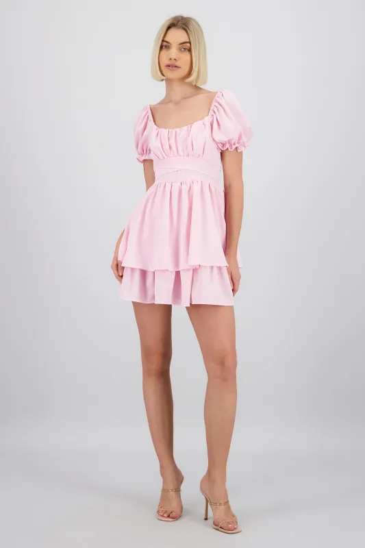 Vestido Mini Capas Moño sold by Shasa