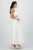 Vestido cut out maxi lino sold by Shasa