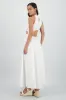 Vestido cut out maxi lino sold by Shasa