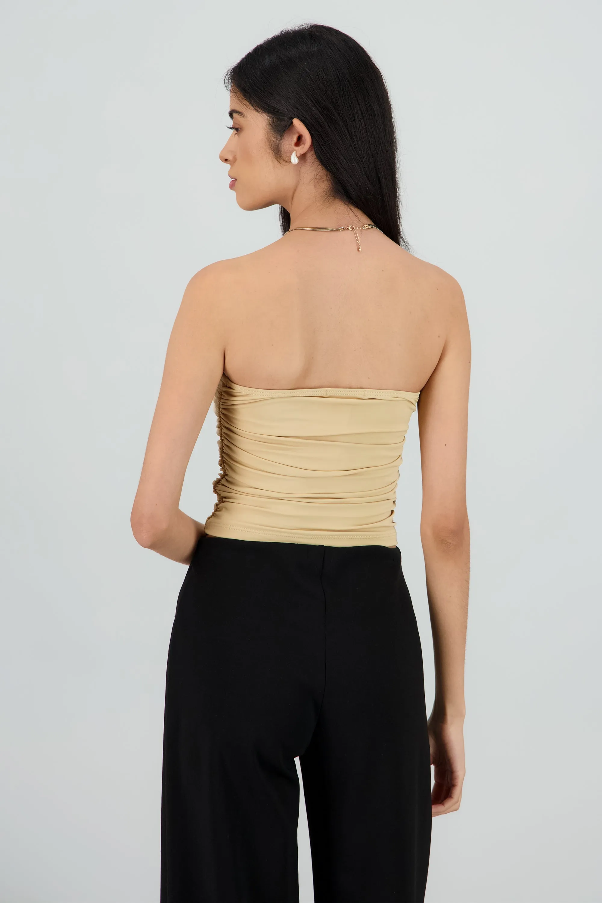 Top tubo strapless drapeado sold by Shasa product image thumbnail 4