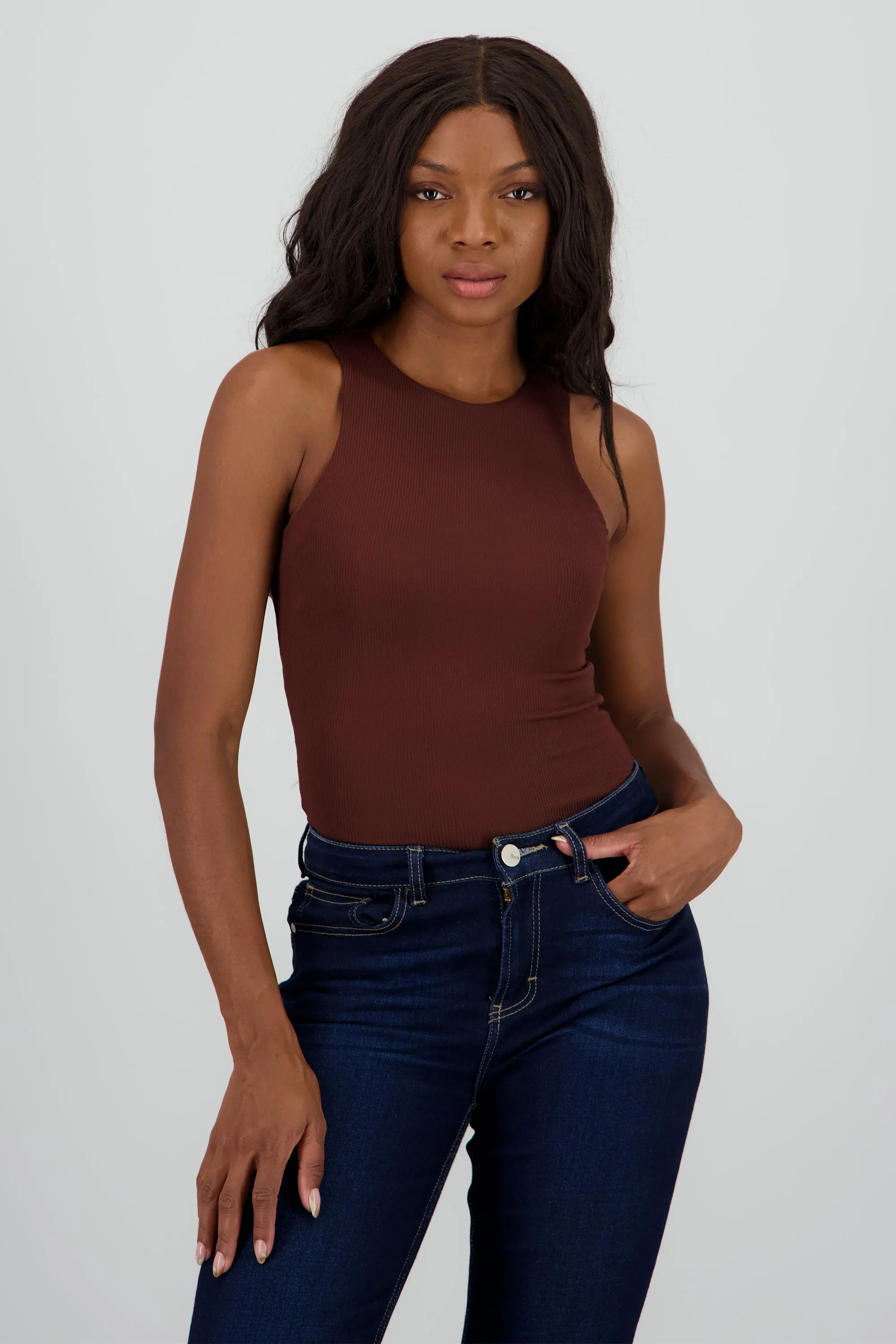 Top rib sin manga cuello redondo sold by Shasa product image thumbnail 2