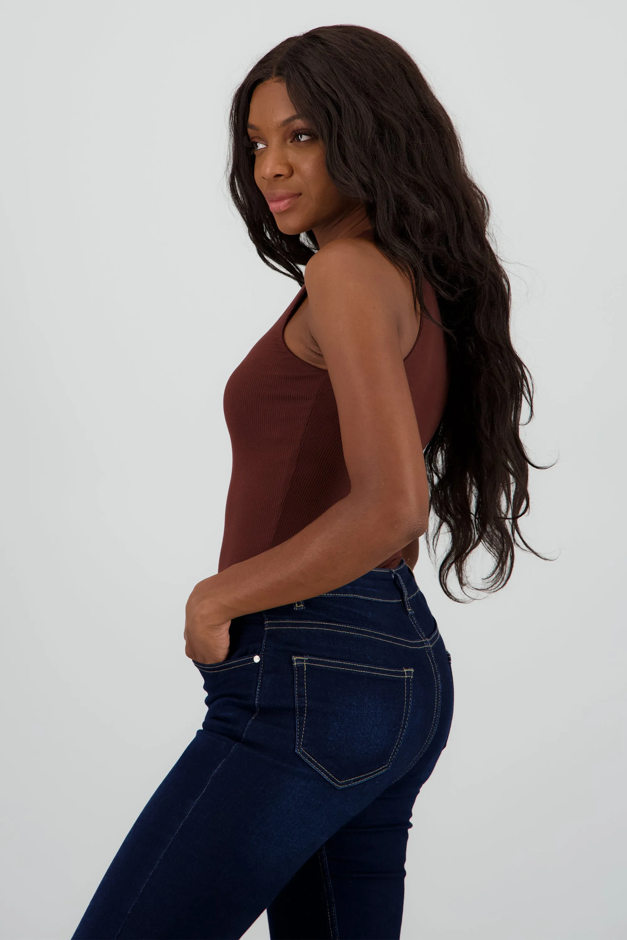 Top rib sin manga cuello redondo sold by Shasa product image thumbnail 3