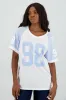 Playera oversized numero contraste sold by Shasa