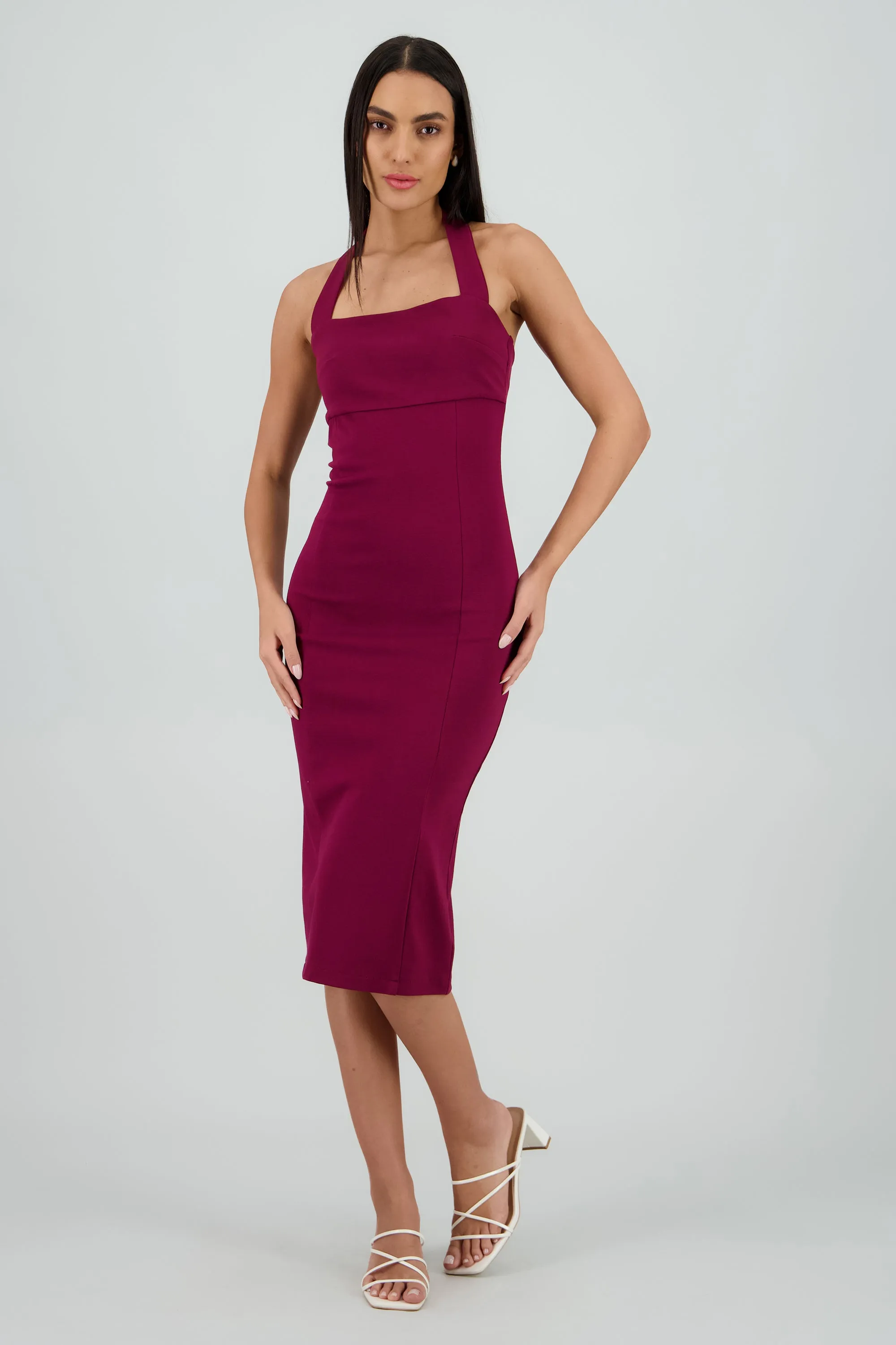 Vestido halter bodycon midi sold by Shasa product image thumbnail 2
