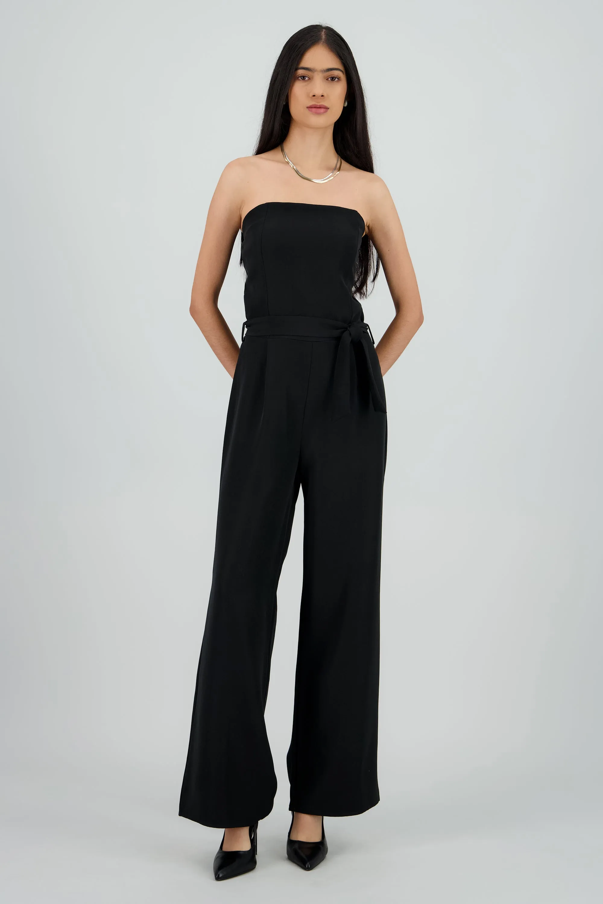 Jumpsuit wide leg strapless sold by Shasa