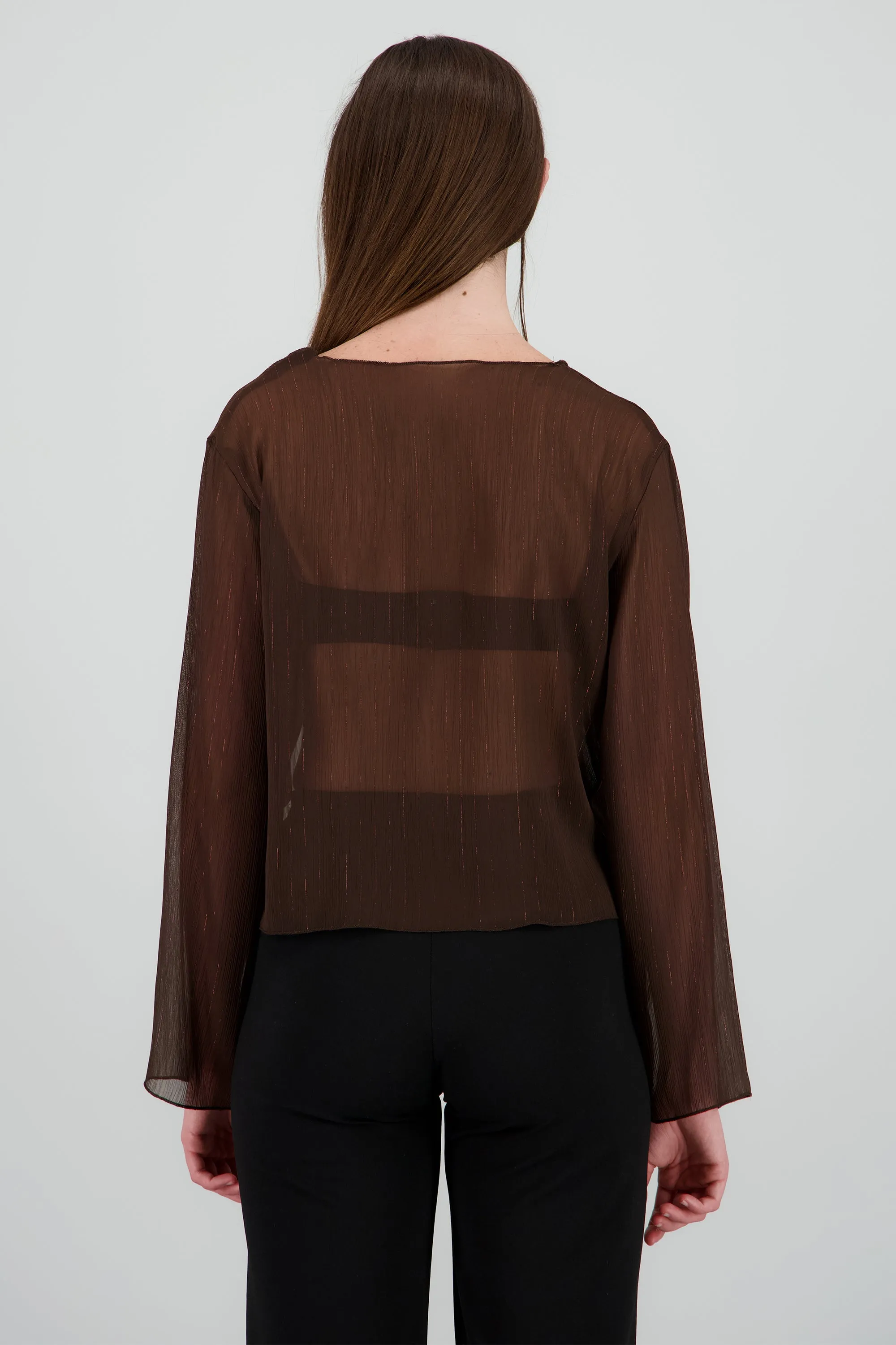 Blusa con transparencia detalle lurex sold by Shasa product image thumbnail 4