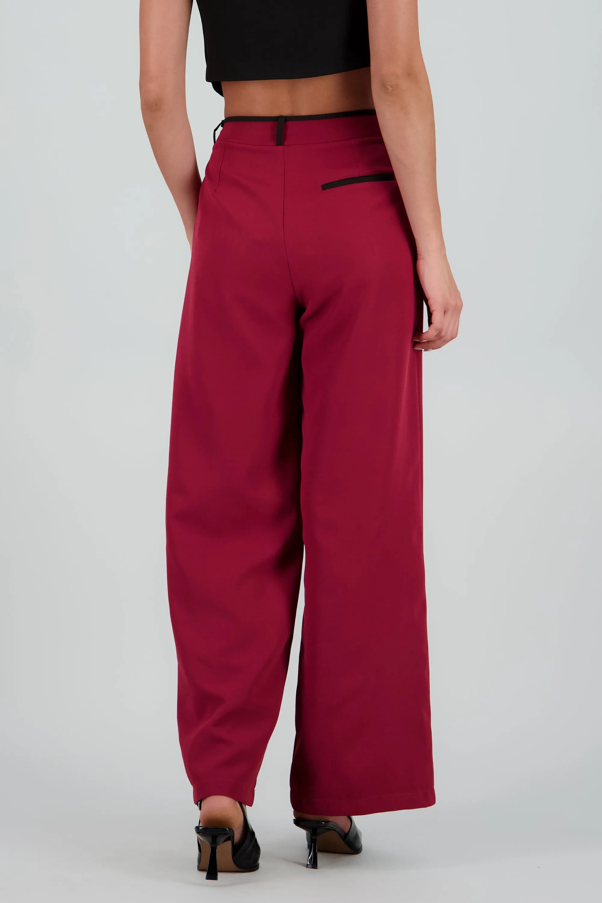 Pantalon sastre con pinza detalle contraste Hyp sold by Shasa product image thumbnail 4