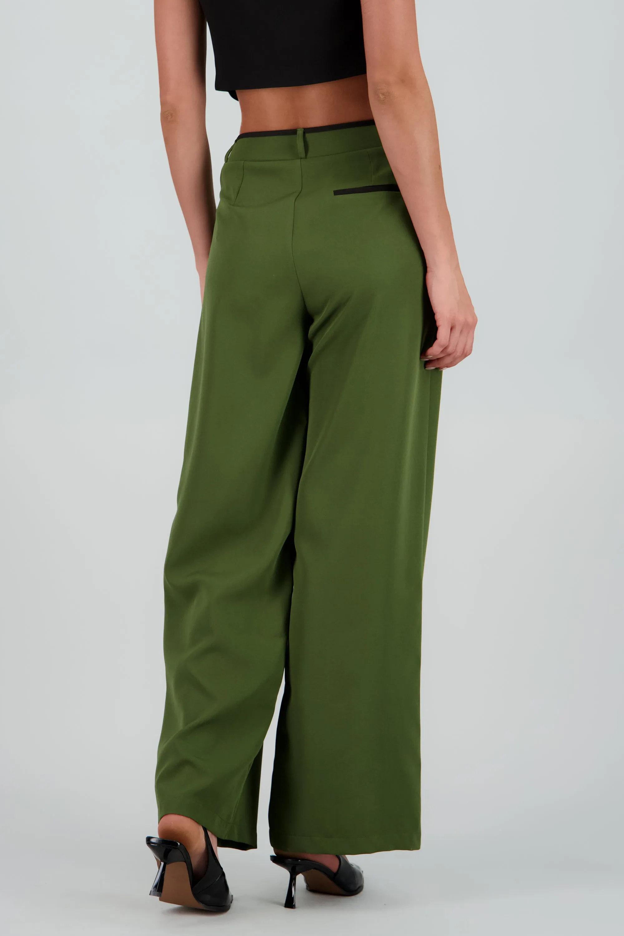 Pantalon sastre con pinza detalle contraste Hyp sold by Shasa product image thumbnail 4