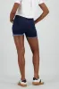 Short denim cinco bolsas con dobladillo sold by Shasa