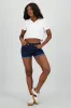 Short denim cinco bolsas con dobladillo sold by Shasa