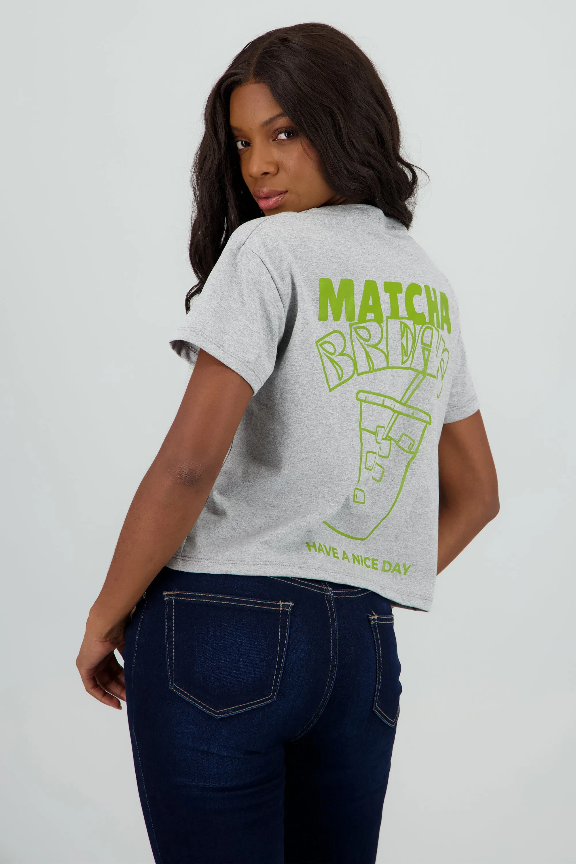 Playera boxy estampado matcha sold by Shasa product image thumbnail 4