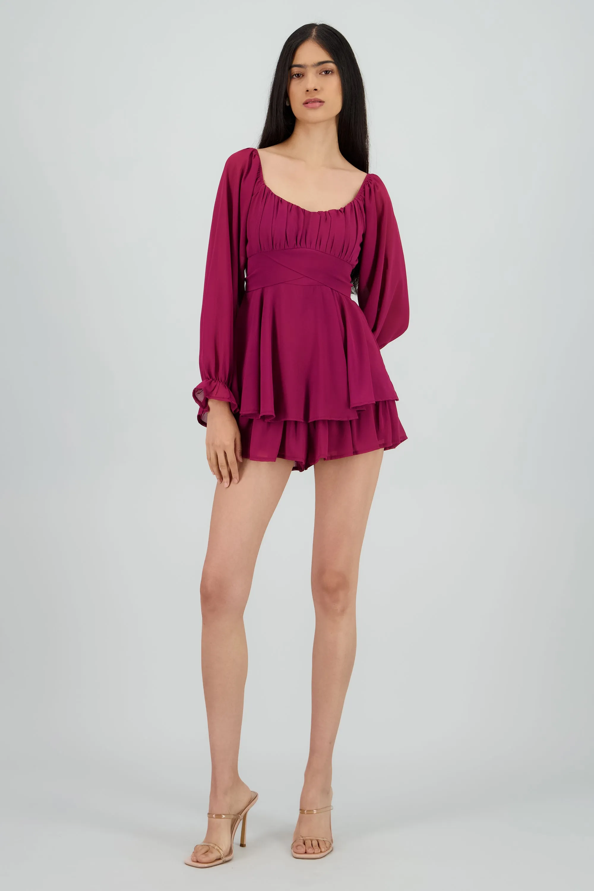 Romper mini manga larga mesh sold by Shasa product image thumbnail 2
