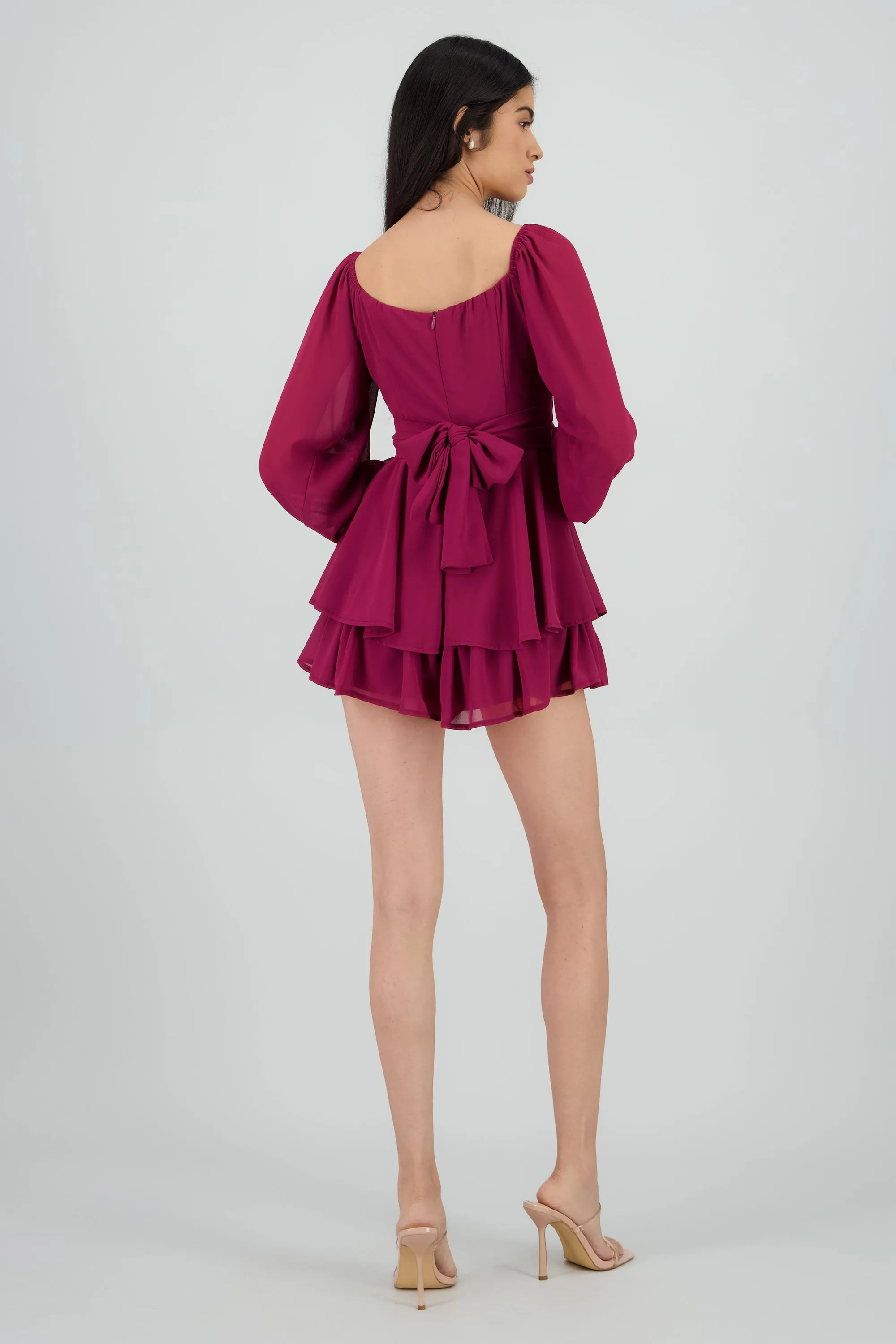 Romper mini manga larga mesh sold by Shasa product image thumbnail 4